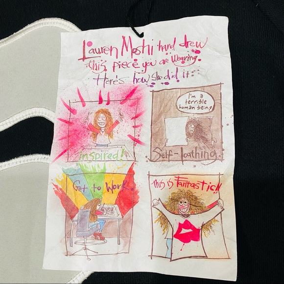 LAUREN MOSHI COLLECTION LIPS NEW WITH TAGS KNIT SWEATER LACE-UP SIDES SIZE SMALL - Picture 13 of 16